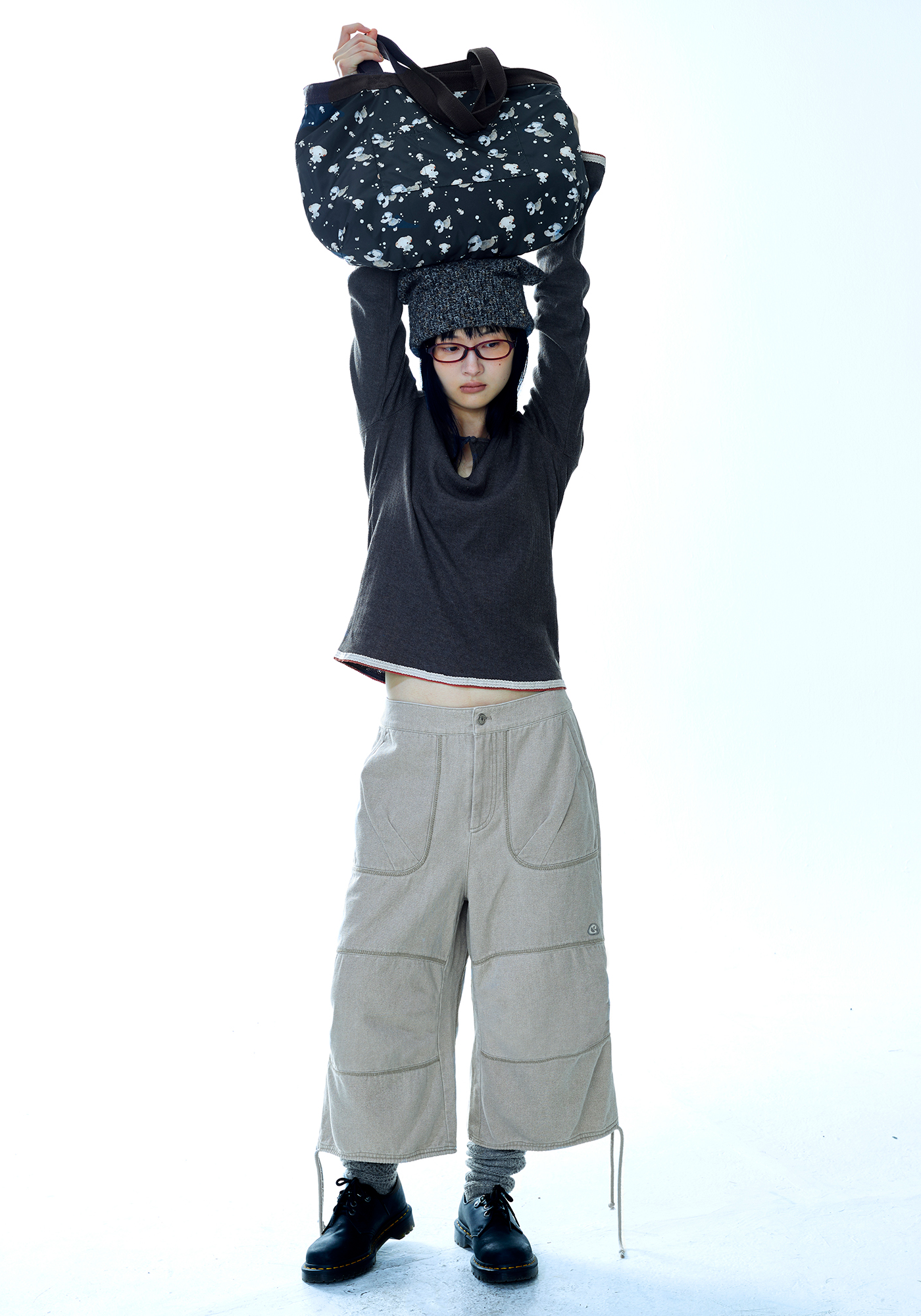 Coyseio - Oxford Zigzag Pants (Beige) product image 2 | TRAB K-Fashion Australia