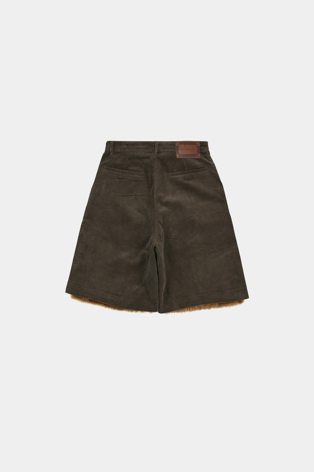 Andersson Bell - Faux Fur Patchwork Shorts (Brown) product image 10 | TRAB K-Fashion Australia