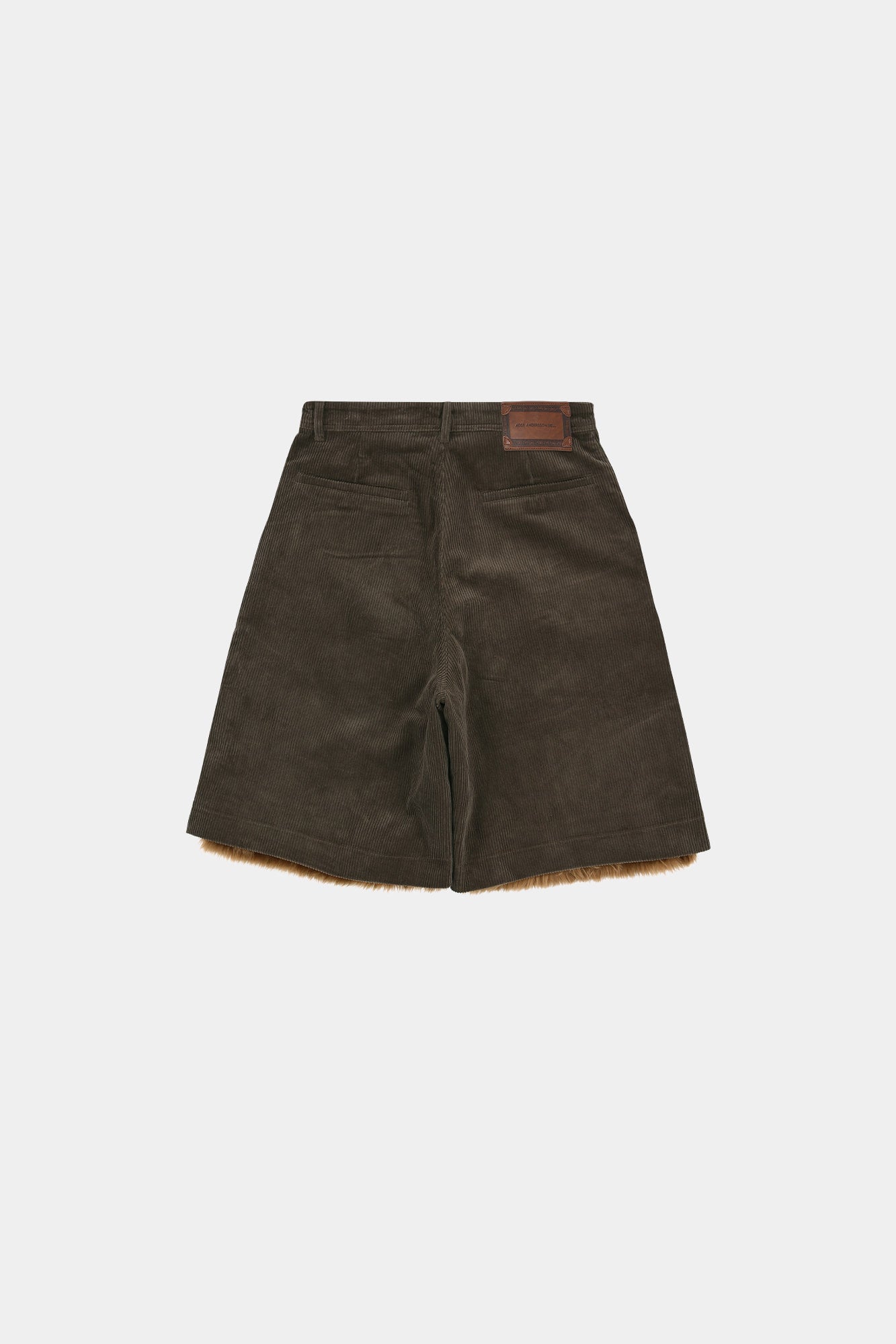 Andersson Bell - Faux Fur Patchwork Shorts (Brown) product image 10 | TRAB K-Fashion Australia