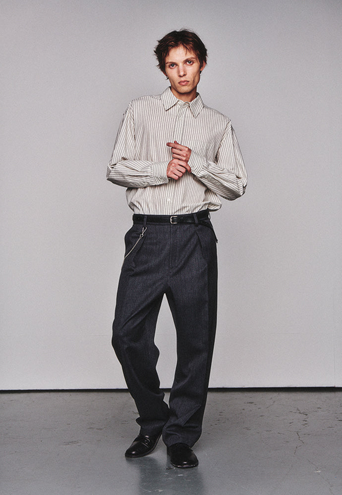 Art if acts - Stripe Shirt (Ivory) product image 4 | TRAB K-Fashion Australia