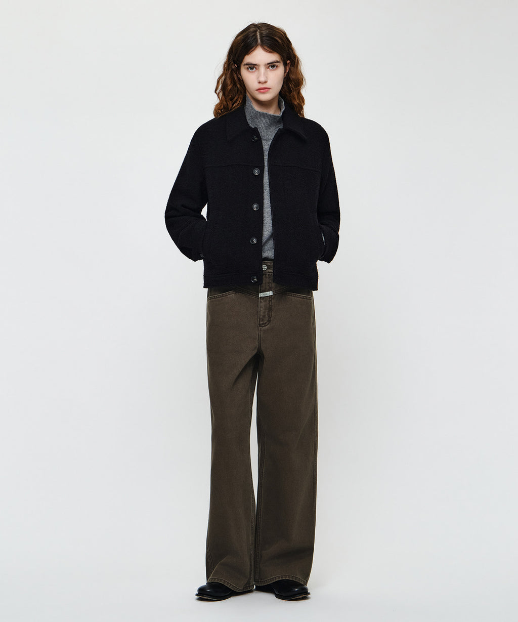 Marithe & Francois Girbaud - Collar Tweed Jacket (Black) product image 6 | TRAB K-Fashion Australia