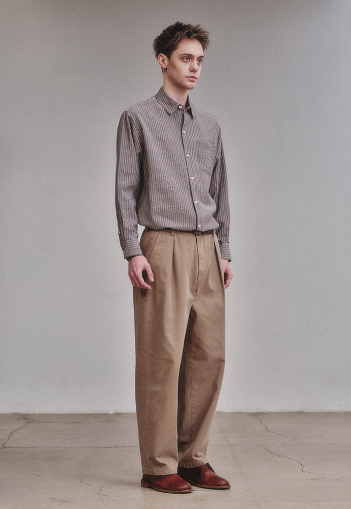Art if acts - One Tuck Chino Pants (Beige) product image 4 | TRAB K-Fashion Australia