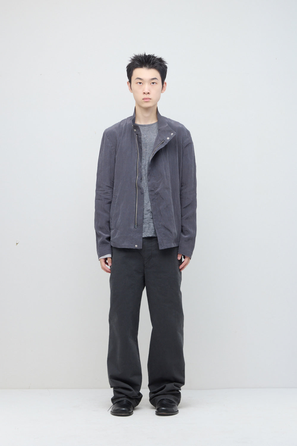 Hatchingroom - High Neck Shirket (Charcoal) product image 4 | TRAB K-Fashion Australia