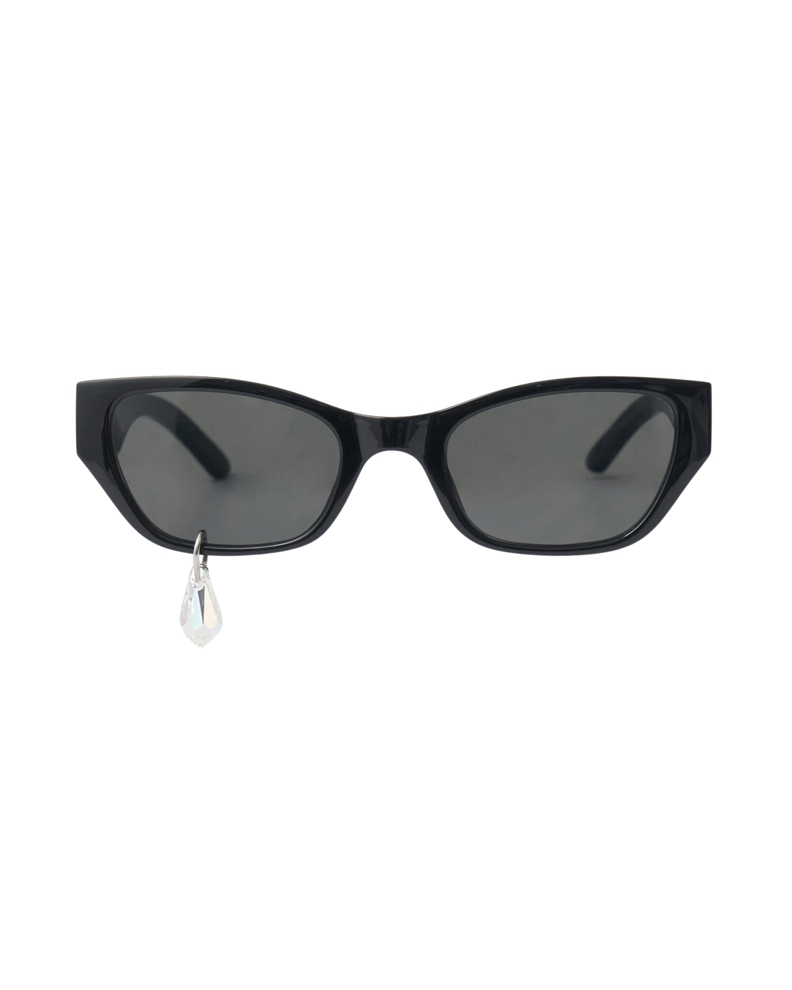Kimhe Kim - Crystal Tear Cat-Eye Sunglasses (Black) product image 1 | TRAB K-Fashion Australia
