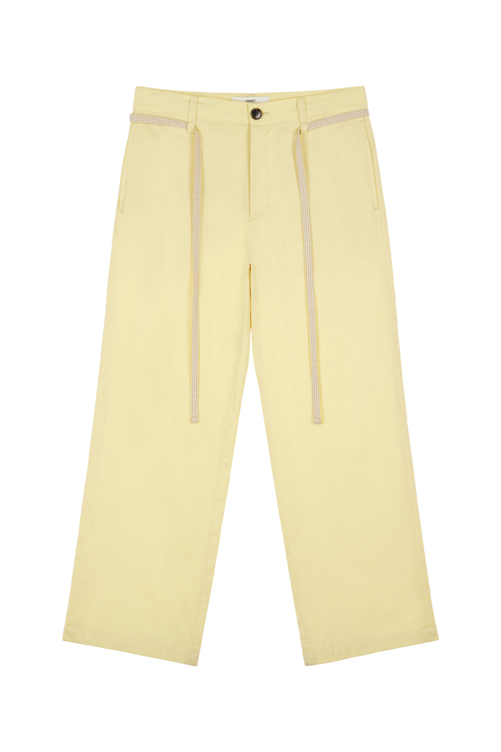 Deinet - Deinet Check String Pants (Yellow) product image 1 | TRAB K-Fashion Australia