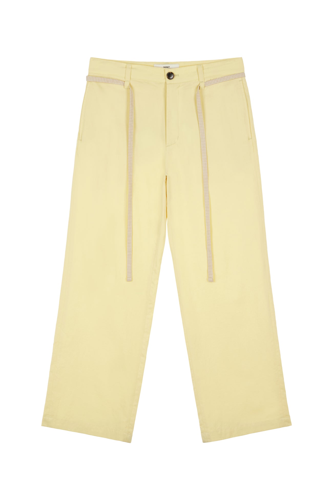 Deinet - Deinet Check String Pants (Yellow) product image 1 | TRAB K-Fashion Australia