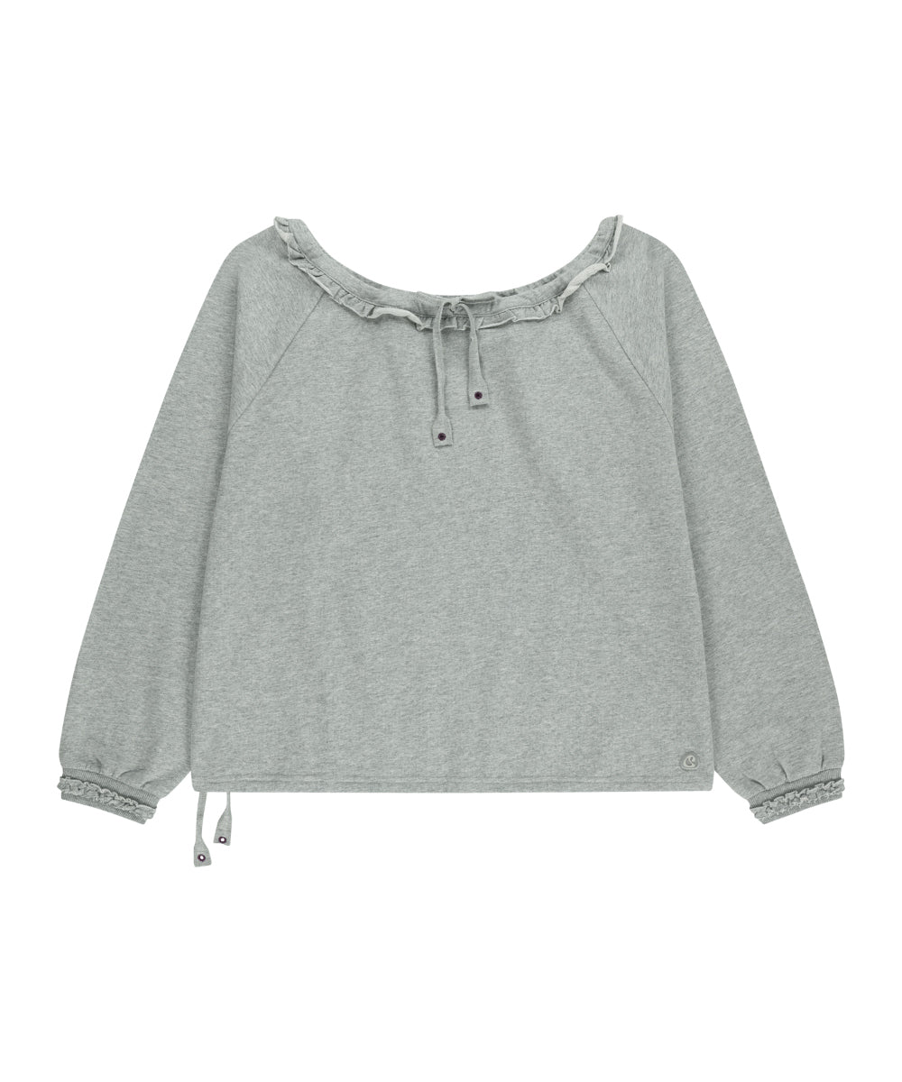 Coyseio - Drawstring Long Sleeve (Melange Grey) product image 13 | TRAB K-Fashion Australia