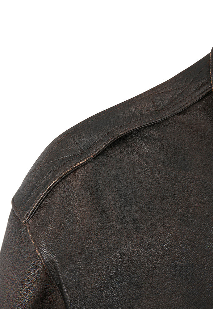 Art if acts - Washed Goat Leather A2 Jacket (Brown) product image 10 | TRAB K-Fashion Australia