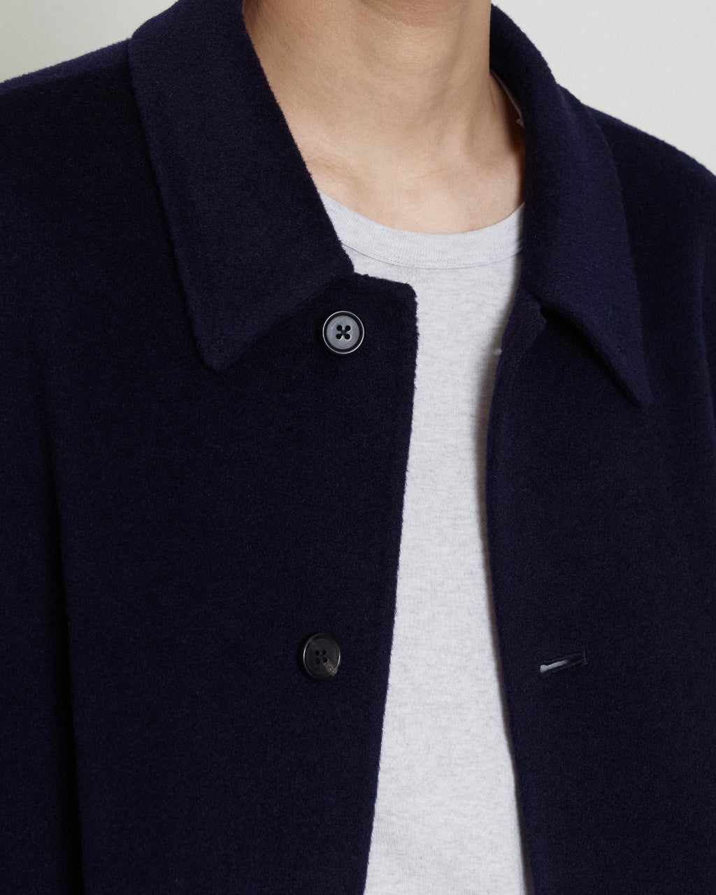 Brownyard - Handmade Half Coat (Dark Navy) product image 3 | TRAB K-Fashion Australia