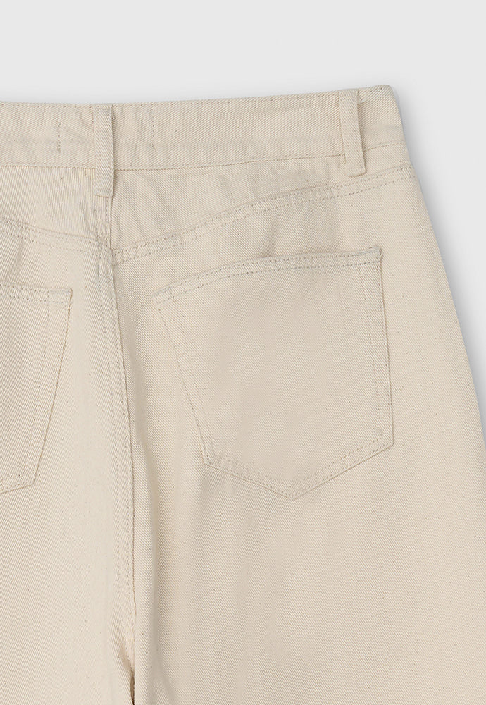 Tonywack - Wide-Leg Denim Jeans (Ecru) product image 13 | TRAB K-Fashion Australia