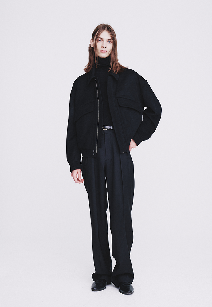 Tonywack - Wool And Cashmere Multi-Pocket Blouson (Black) product image 4 | TRAB K-Fashion Australia