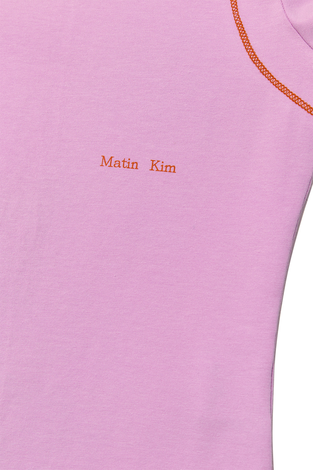 Matin Kim - Stitch Point Small Logo Top (Pink) product image 4 | TRAB K-Fashion Australia