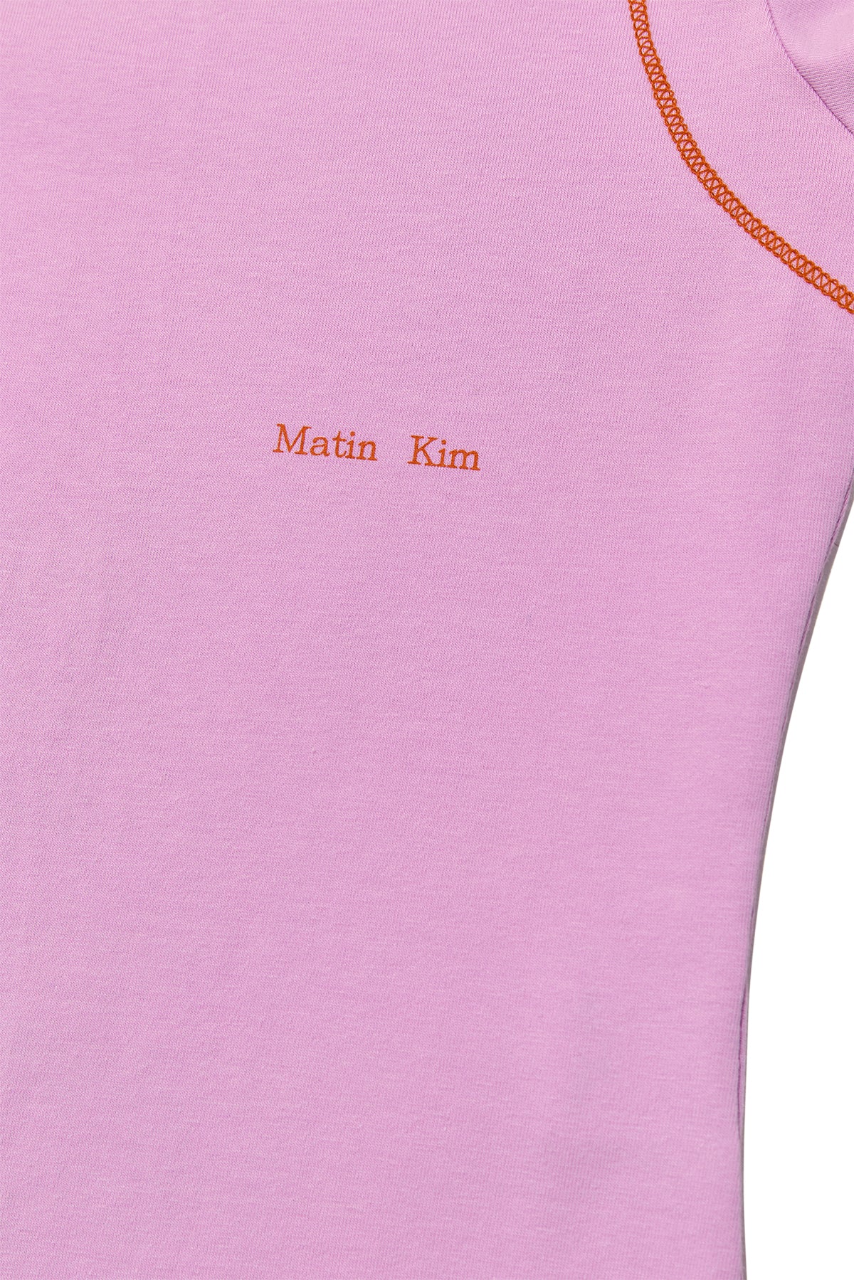 Matin Kim - Stitch Point Small Logo Top (Pink) product image 4 | TRAB K-Fashion Australia
