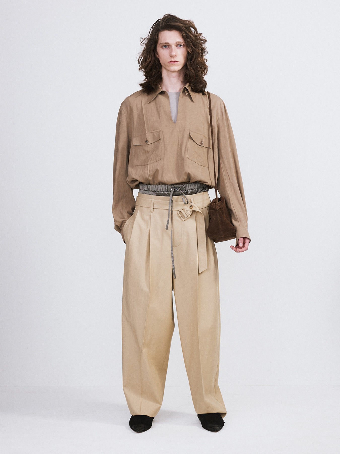 Recto - Two Pocket Hunting Top (Beige Khaki) product image 1 | TRAB K-Fashion Australia