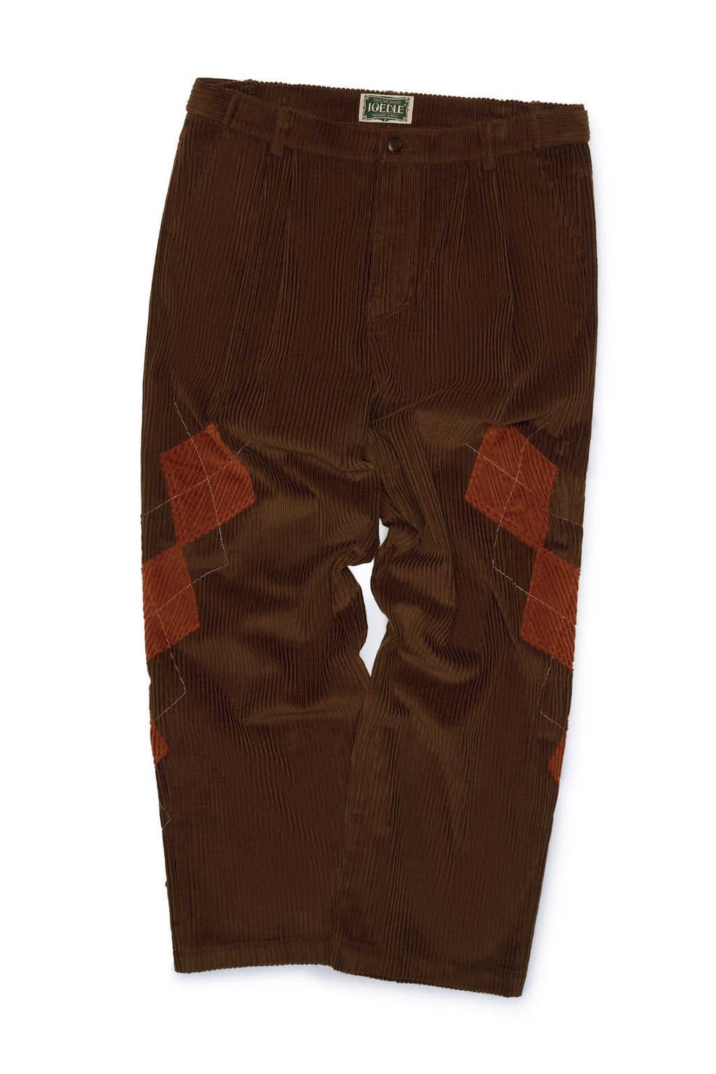 Ioedle - Argyle Kite Stem Corduroy Pants (Brown) product image 1 | TRAB K-Fashion Australia