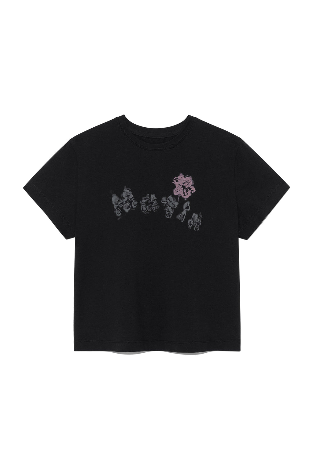 Matin Kim - Bubbly Graphic Printing Top (Black) product image 1 | TRAB K-Fashion Australia
