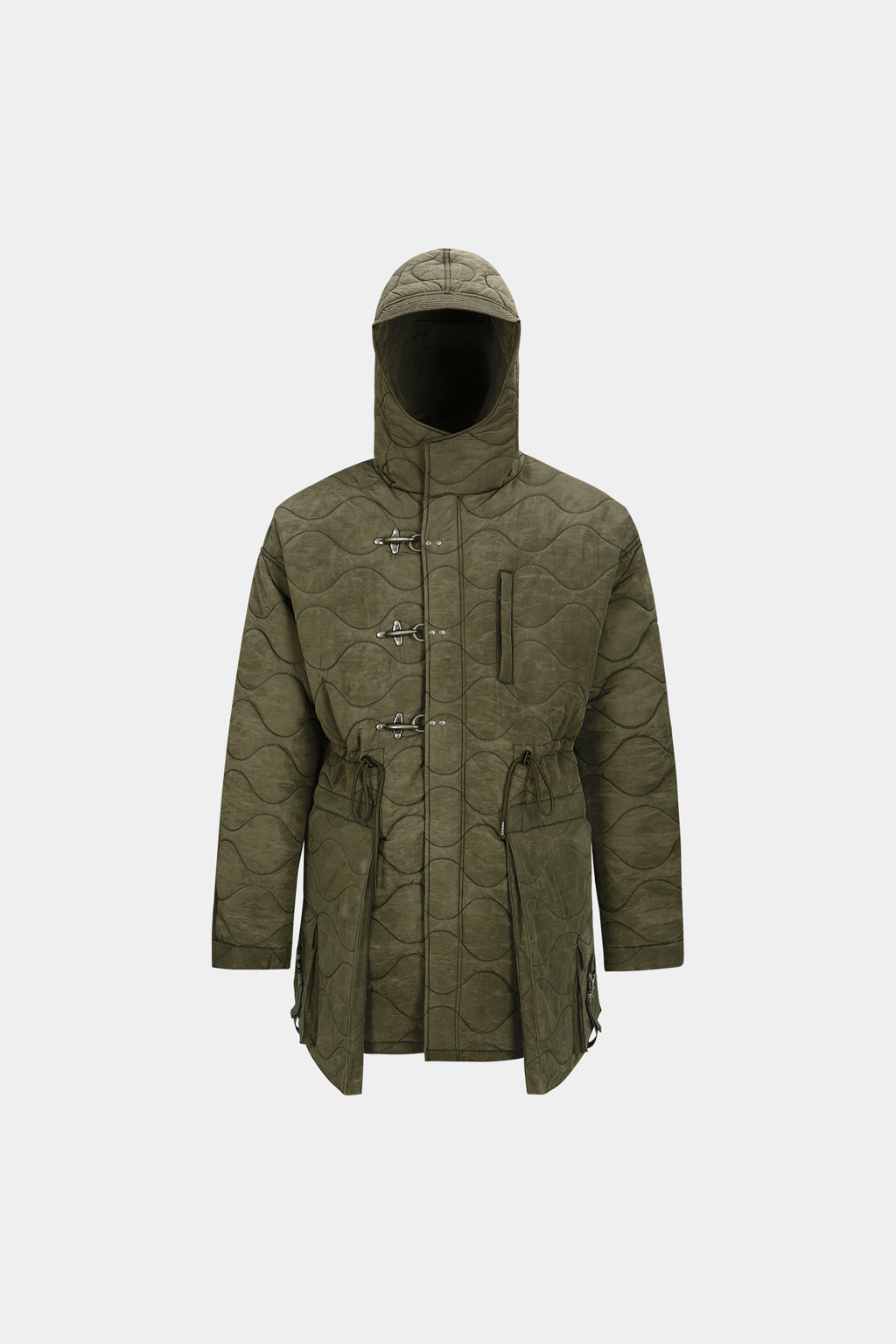 Andersson Bell - Lace-Up Fishtail Parka (Khaki) product image 7 | TRAB K-Fashion Australia