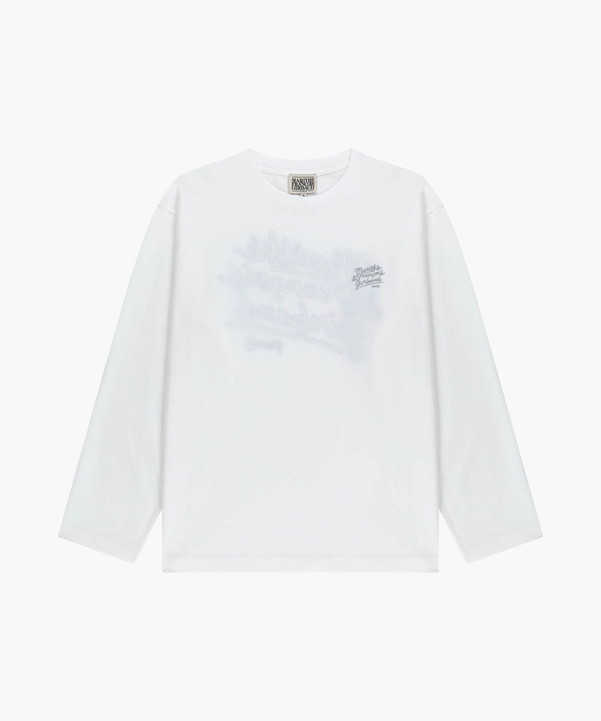 Marithe & Francois Girbaud - Back Drawing Logo Long Sleeve Tee (White) product image 6 | TRAB K-Fashion Australia