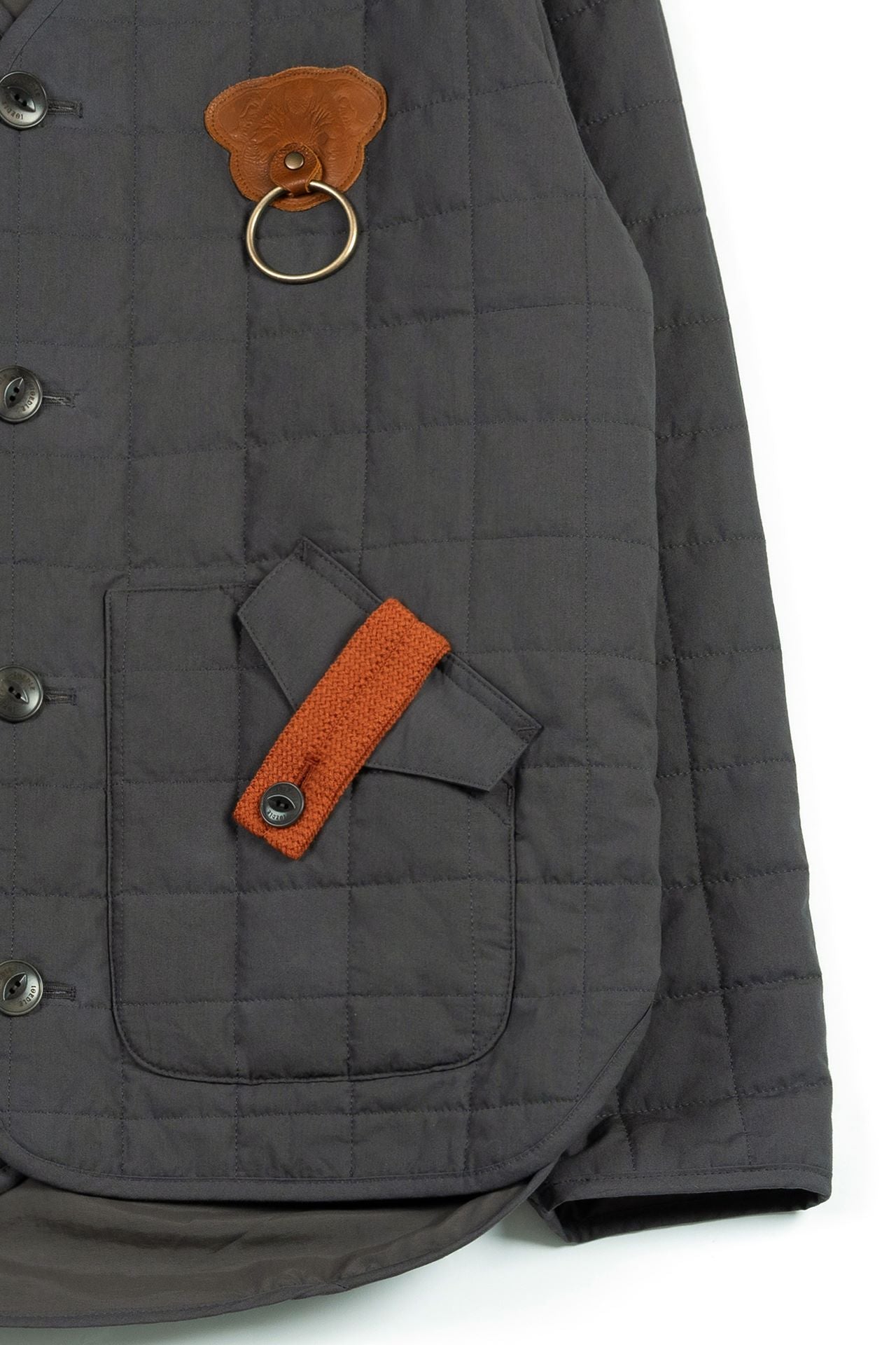 Ioedle - Welcome Gate Quilted Jacket (Charcoal) product image 7 | TRAB K-Fashion Australia