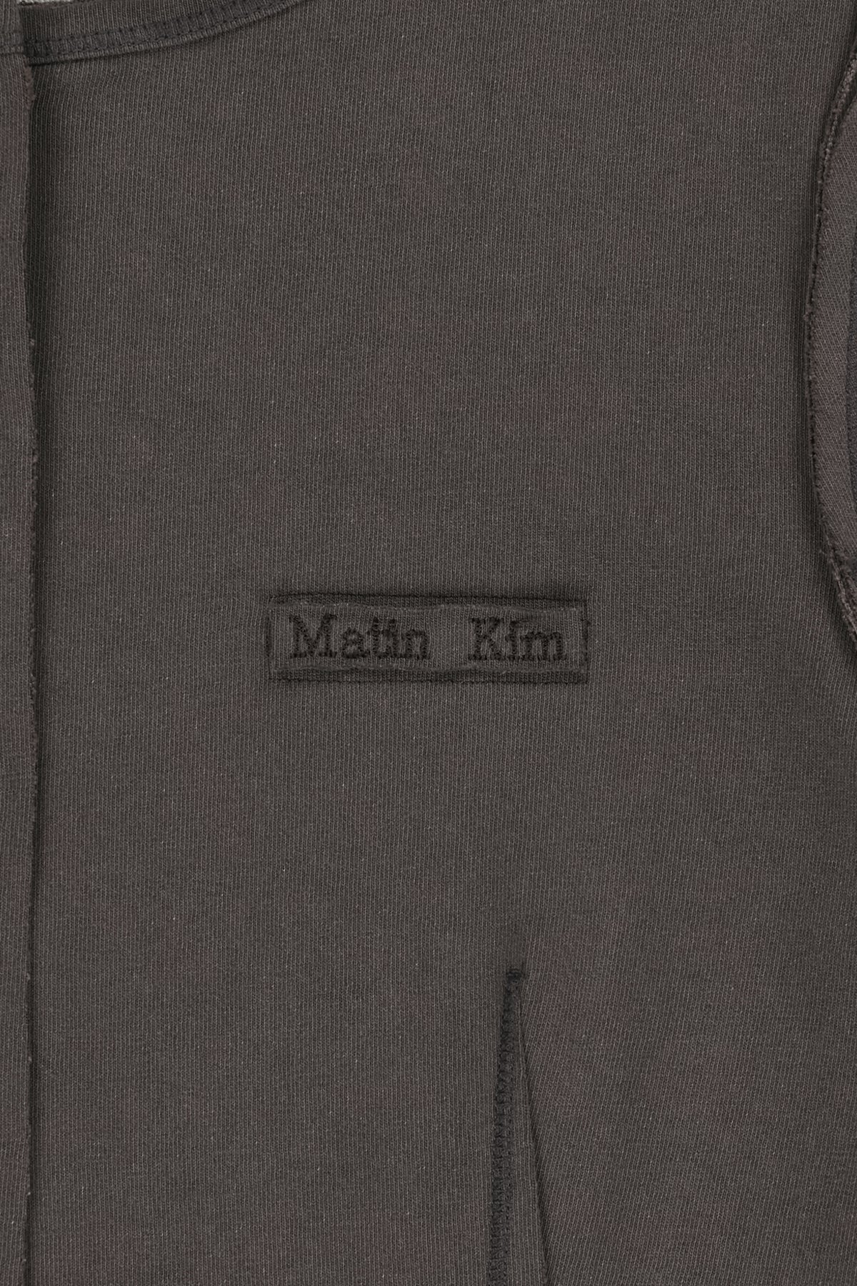 Matin Kim - Faded Color Block Layered Button Top (Cocoa) product image 5 | TRAB K-Fashion Australia