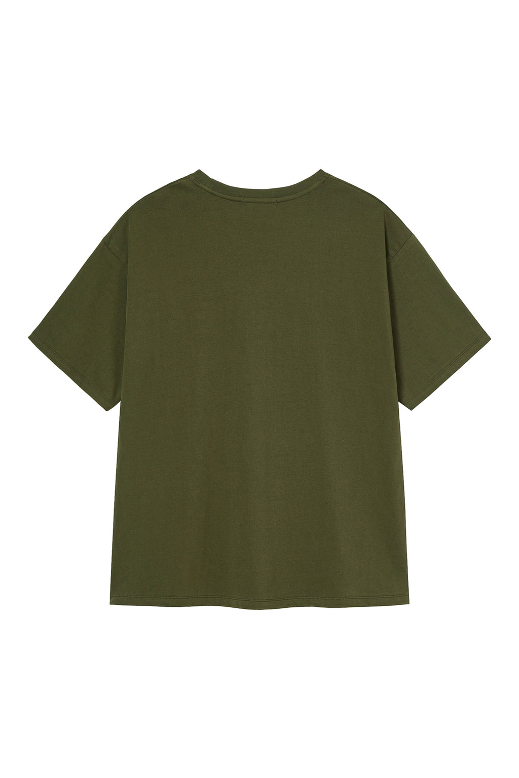 Deinet - D Lettering Graphic Oversized T-Shirt (Khaki) product image 2 | TRAB K-Fashion Australia