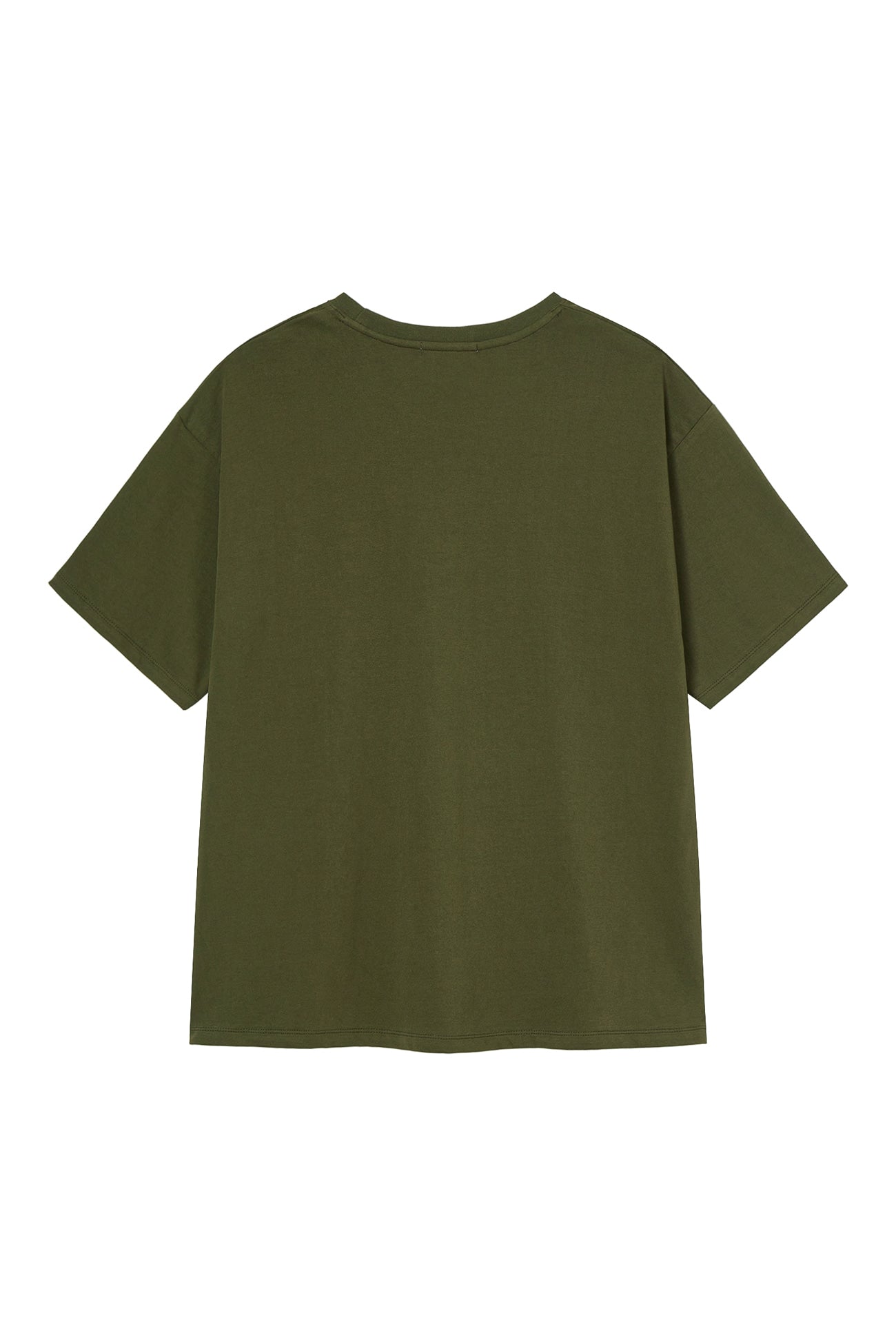 Deinet - D Lettering Graphic Oversized T-Shirt (Khaki) product image 2 | TRAB K-Fashion Australia