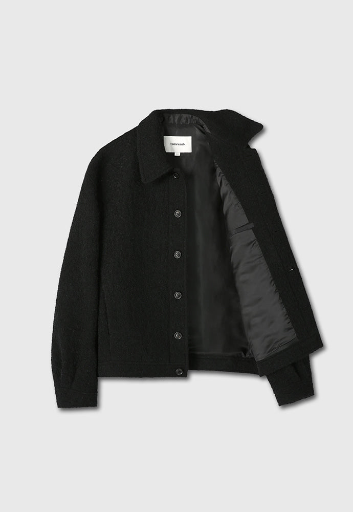 Tonywack - Brushed Wool Patch Pocket Blouson (Black) product image 8 | TRAB K-Fashion Australia