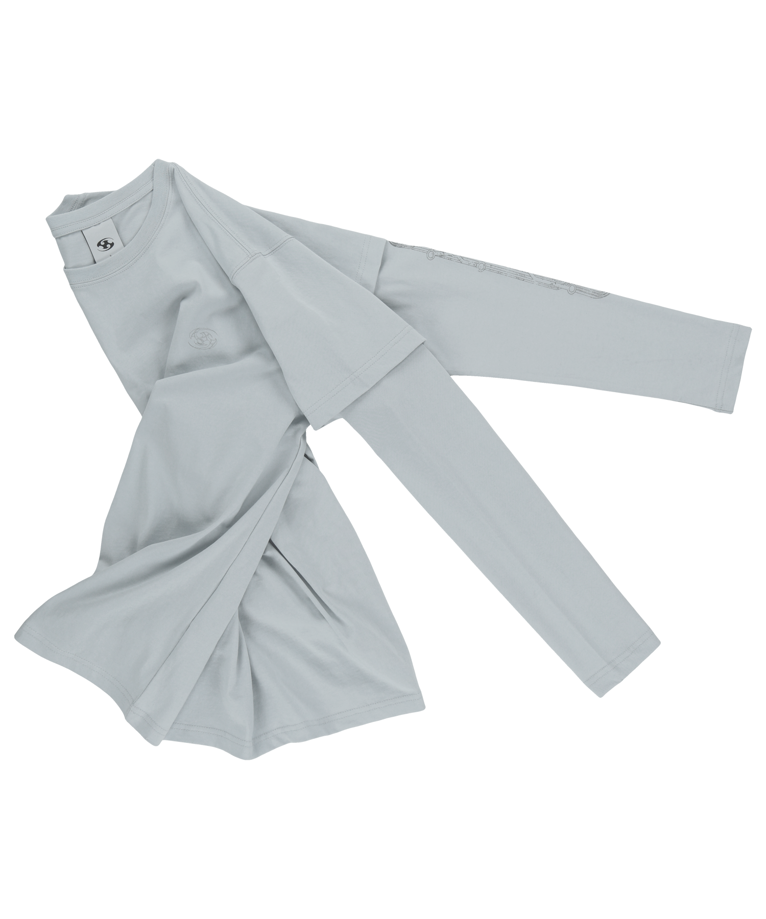 San San Gear - Arcana Tree Long Sleeves (Ice Grey) product image 7 | TRAB K-Fashion Australia