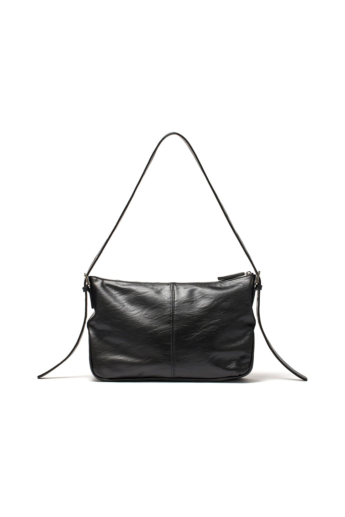 Matin Kim - Double Pocket Shoulder Bag (Black) product image 2 | TRAB K-Fashion Australia