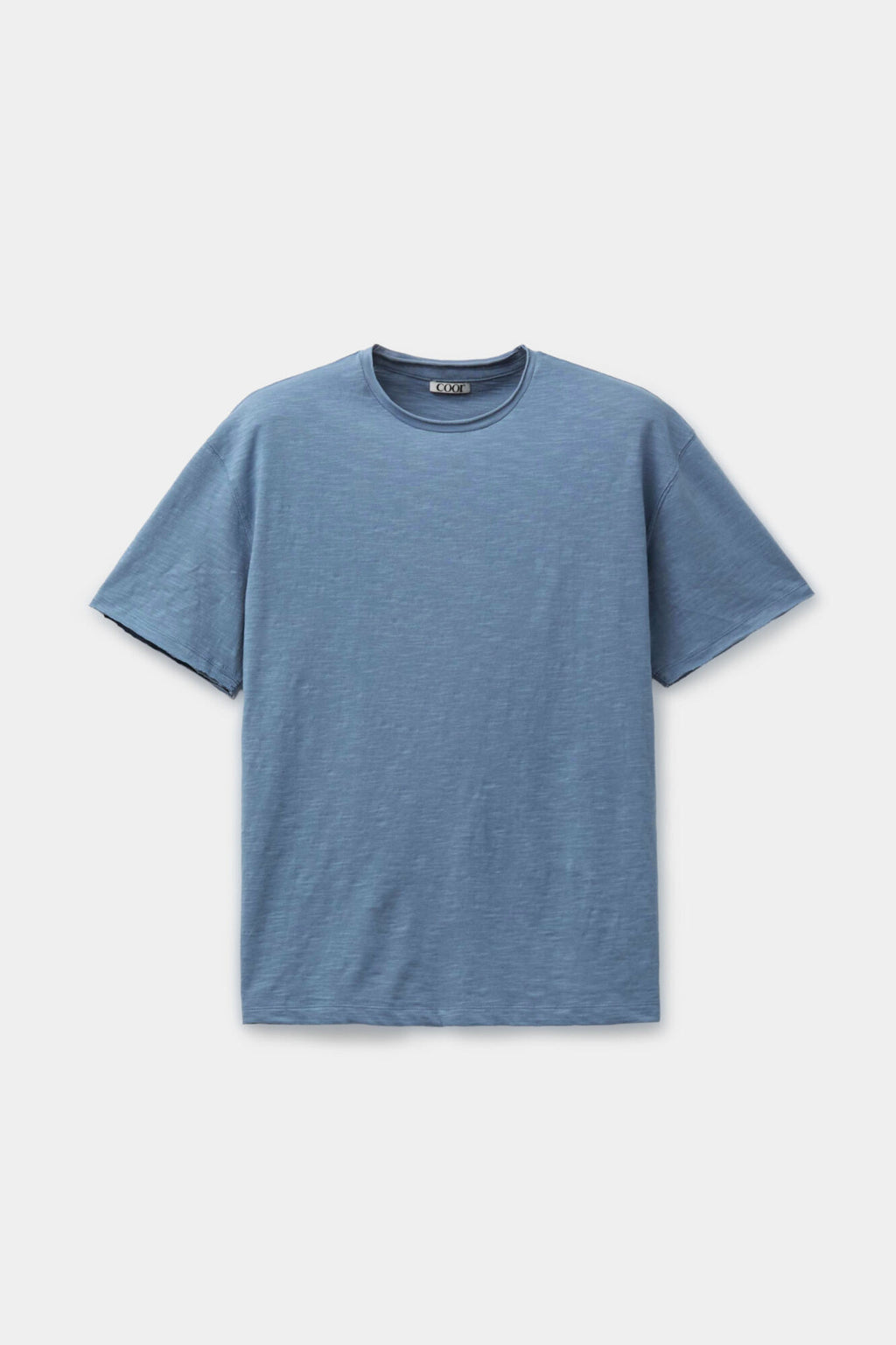 Coor - Low-Cut Cotton Slub T-Shirt (Airy Blue) product image 1 | TRAB K-Fashion Australia