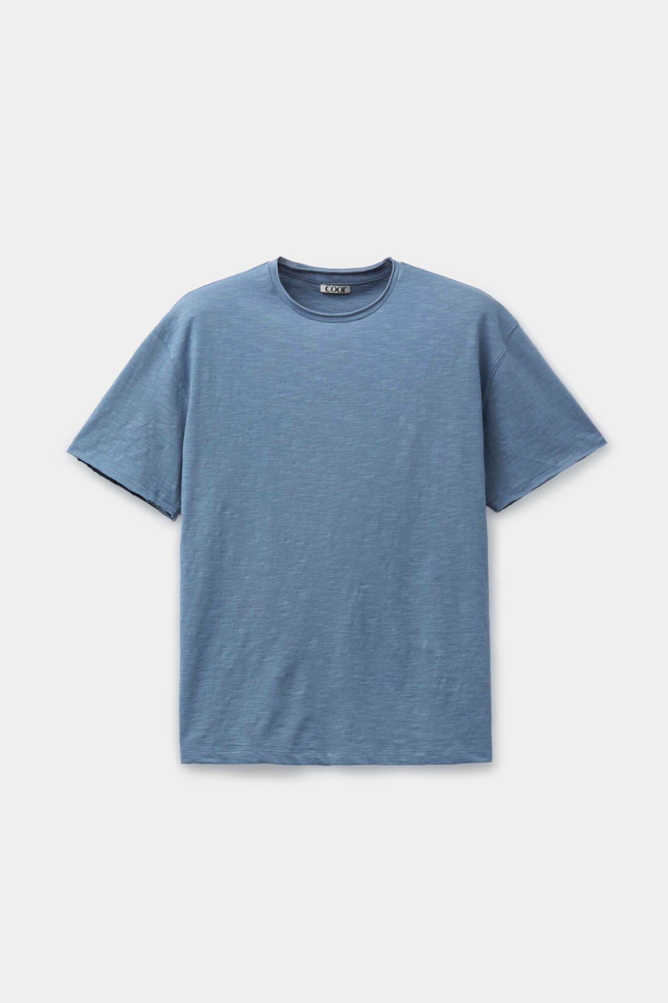 Coor - Low-Cut Cotton Slub T-Shirt (Airy Blue) product image 1 | TRAB K-Fashion Australia