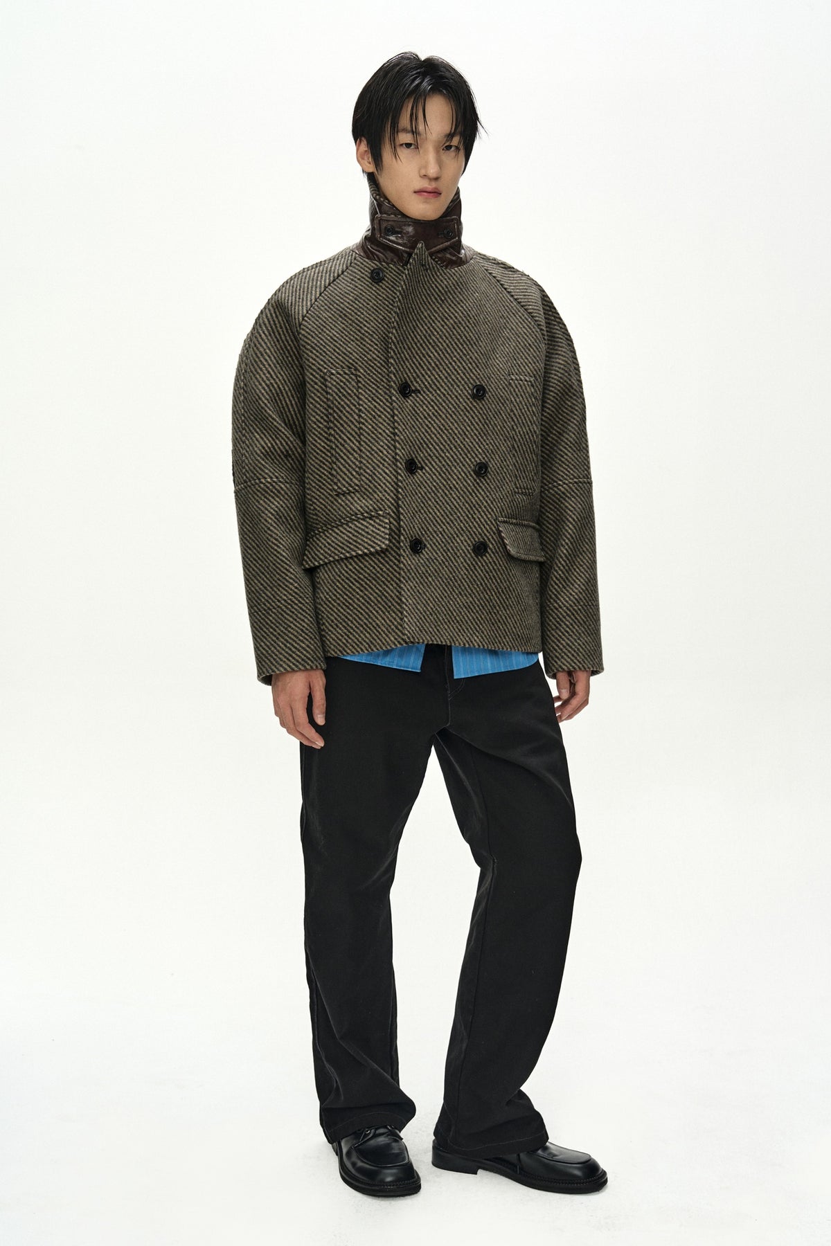 Andersson Bell - Brighton Wool Pea Coat (Brown) product image 3 | TRAB K-Fashion Australia