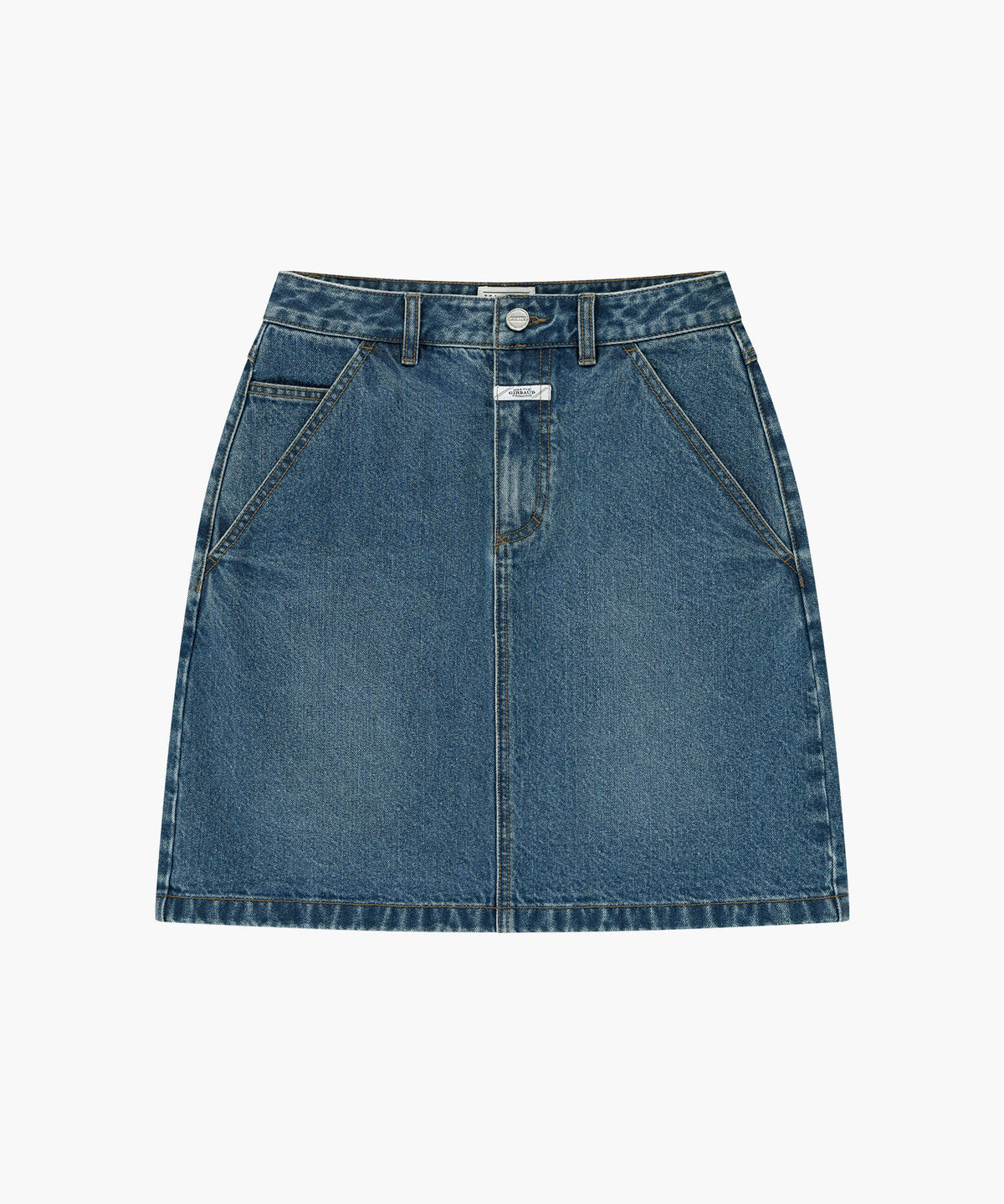 Marithe & Francois Girbaud - [Pre-order – Ships 30 Sep] H-line Denim Skirt (Blue) product image 1 | TRAB K-Fashion Australia