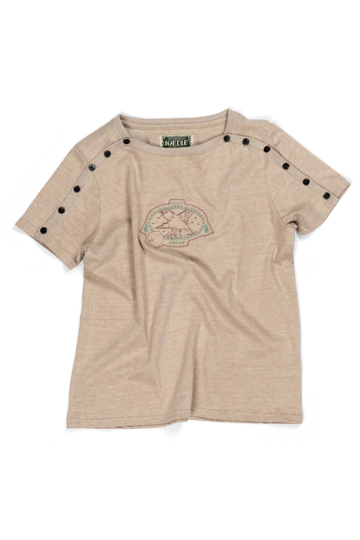 Ioedle - Birth Of Gravity Fastened Boat Neck T-Shirt Yellow (Brown) product image 1 | TRAB K-Fashion Australia