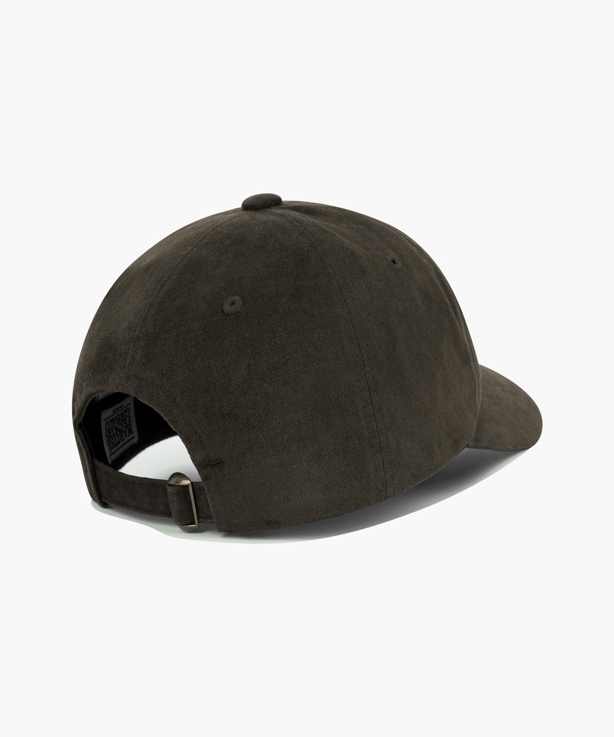 Marithe & Francois Girbaud - City Classic Logo Brushed Flat Brim Cap (Dark Brown) product image 2 | TRAB K-Fashion Australia