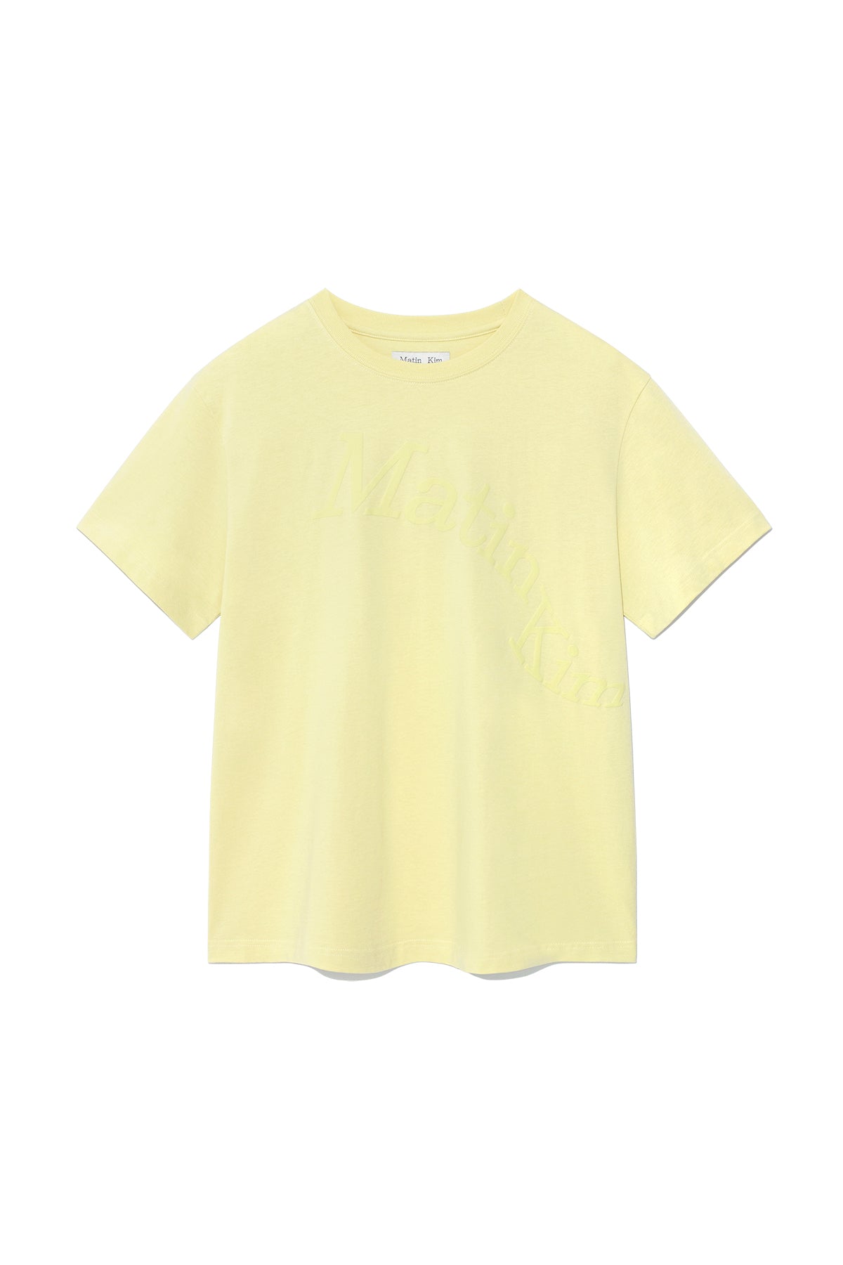 Matin Kim - Matin Wave Printing Logo Top (Yellow) product image 1 | TRAB K-Fashion Australia