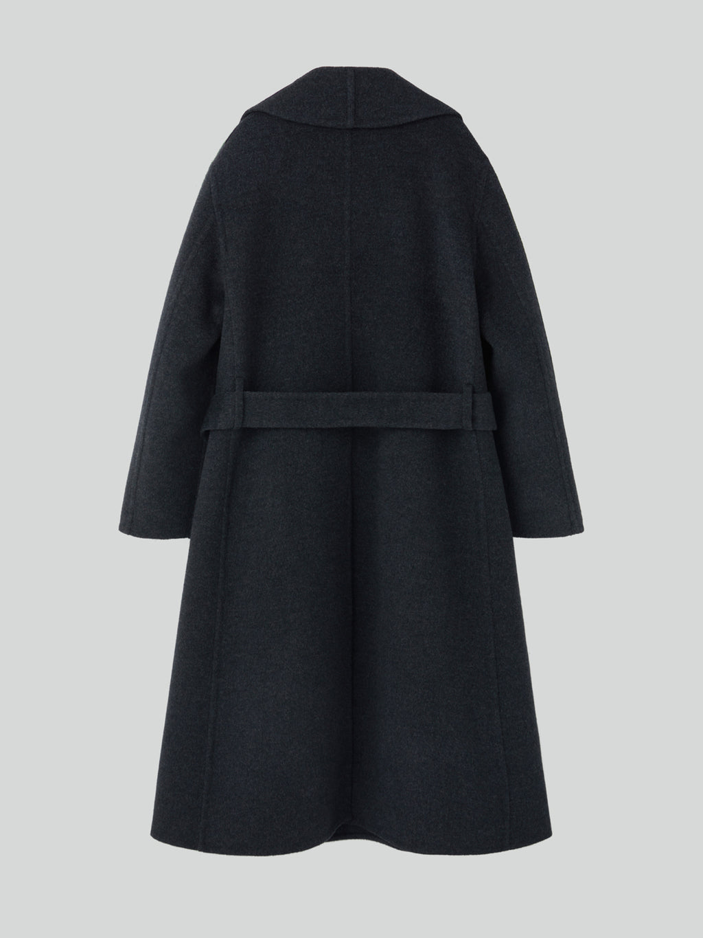 Recto - Cashmere Blend Draped Coat (Charcoal Grey) product image 9 | TRAB K-Fashion Australia
