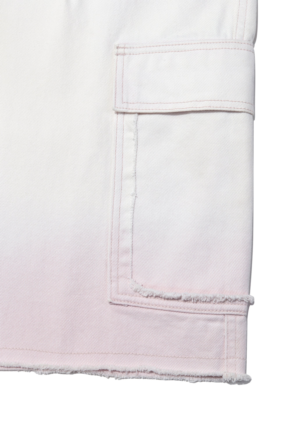 Matin Kim - Color Brush Bermuda Denim Cargo Pants (Light Pink) product image 5 | TRAB K-Fashion Australia
