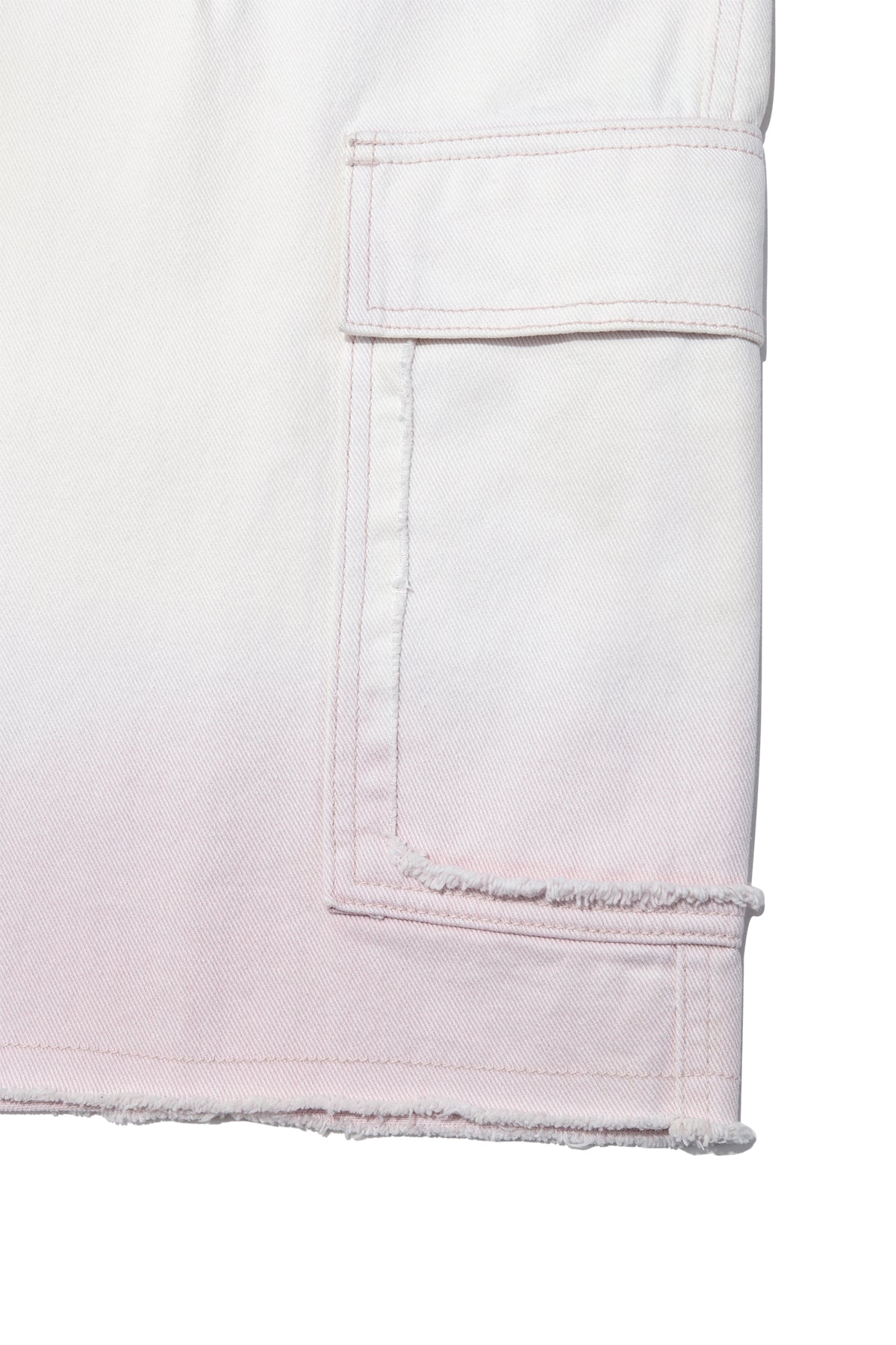 Matin Kim - Color Brush Bermuda Denim Cargo Pants (Light Pink) product image 5 | TRAB K-Fashion Australia