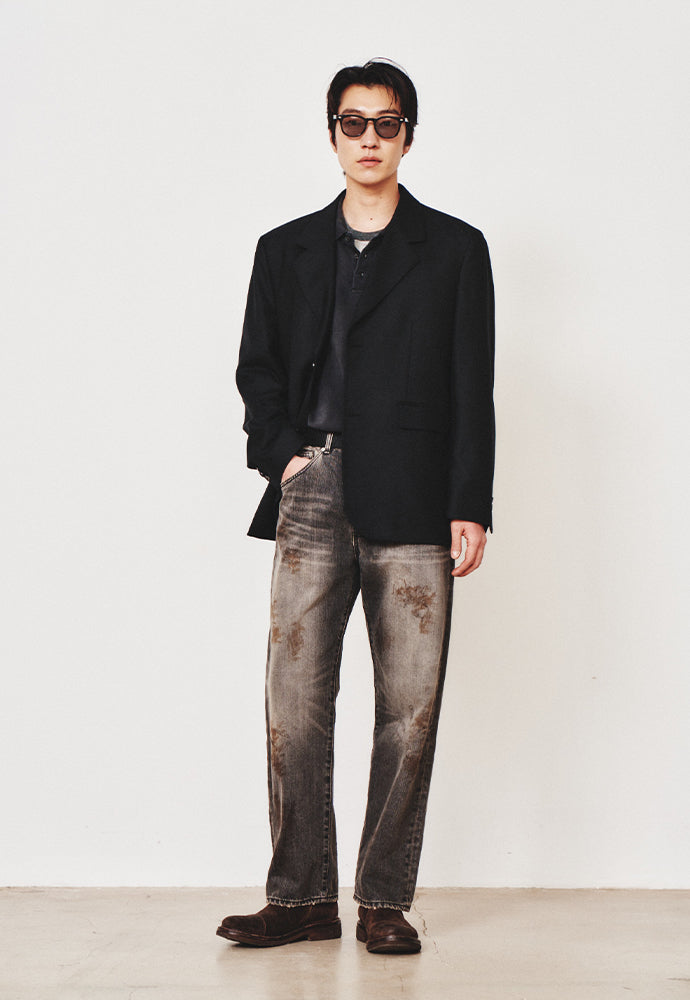Art if acts - 2 Button Wool Blazer (Black) product image 4 | TRAB K-Fashion Australia
