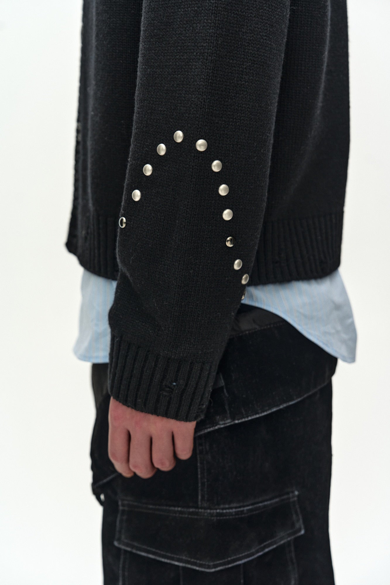 Andersson Bell - Roghen Studded Cardigan (black) (Black) product image 9 | TRAB K-Fashion Australia