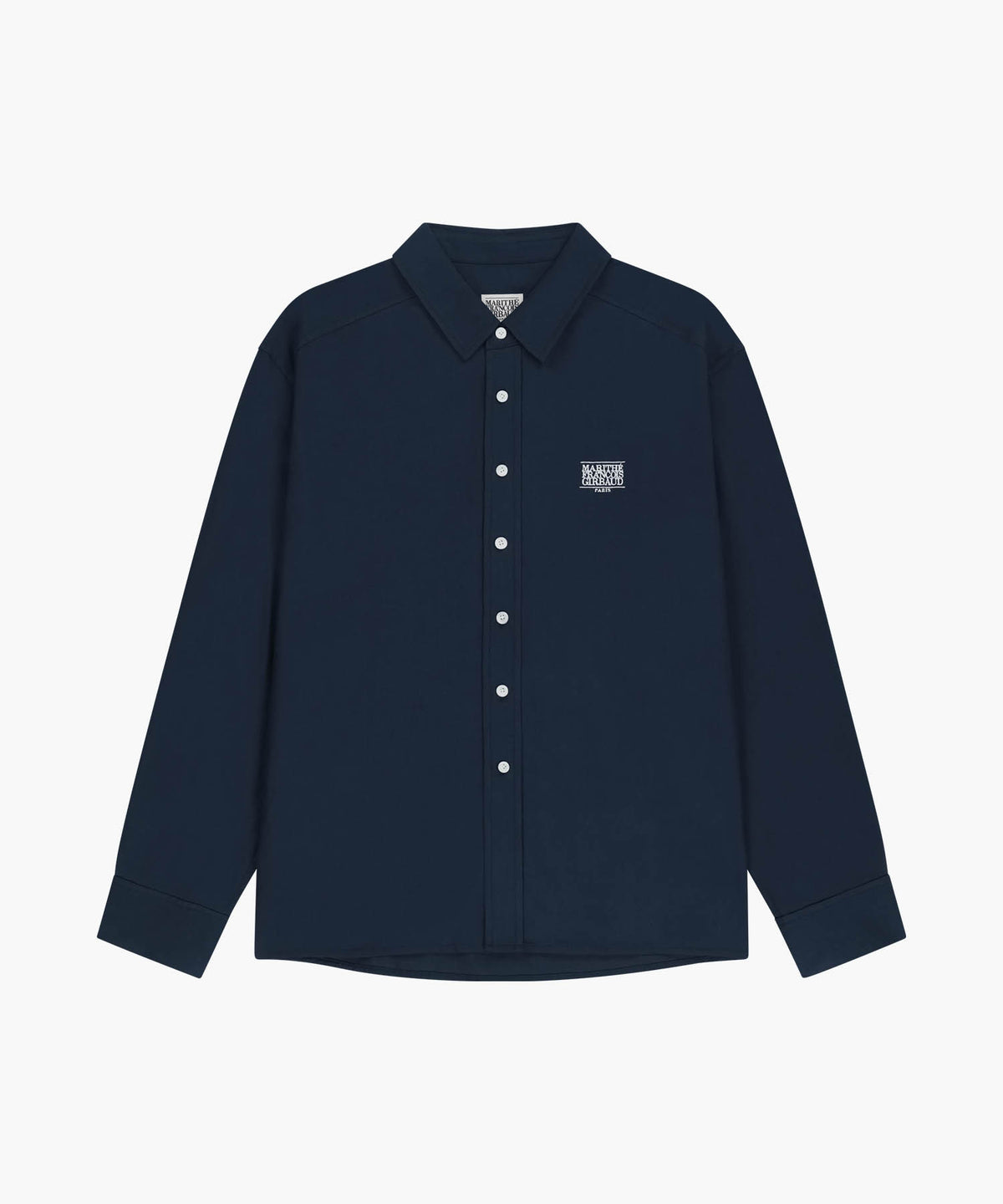 Marithe & Francois Girbaud - Classic Logo Linen Shirt (Navy) product image 6 | TRAB K-Fashion Australia