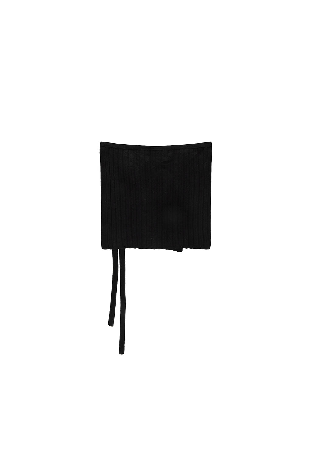 Matin Kim - Layered Knit String Wrap Skirt (Black) product image 1 | TRAB K-Fashion Australia
