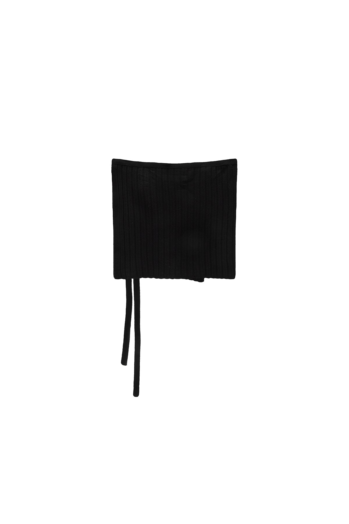 Matin Kim - Layered Knit String Wrap Skirt (Black) product image 1 | TRAB K-Fashion Australia