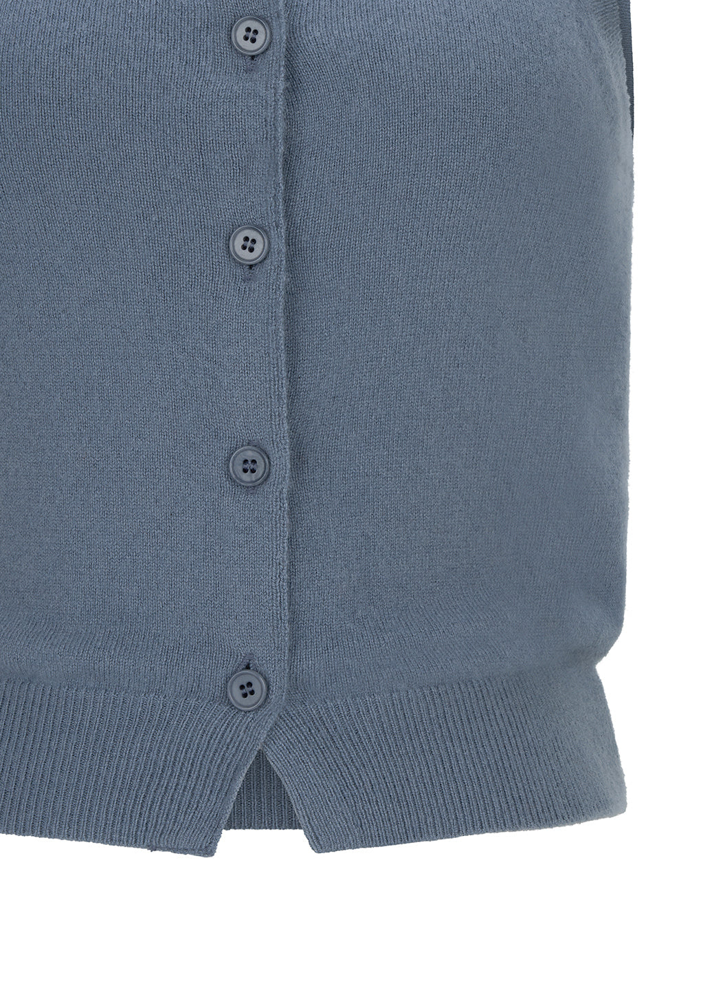Amomento - Cashmere Button Up U-neck Vest (Blue) product image 5 | TRAB K-Fashion Australia