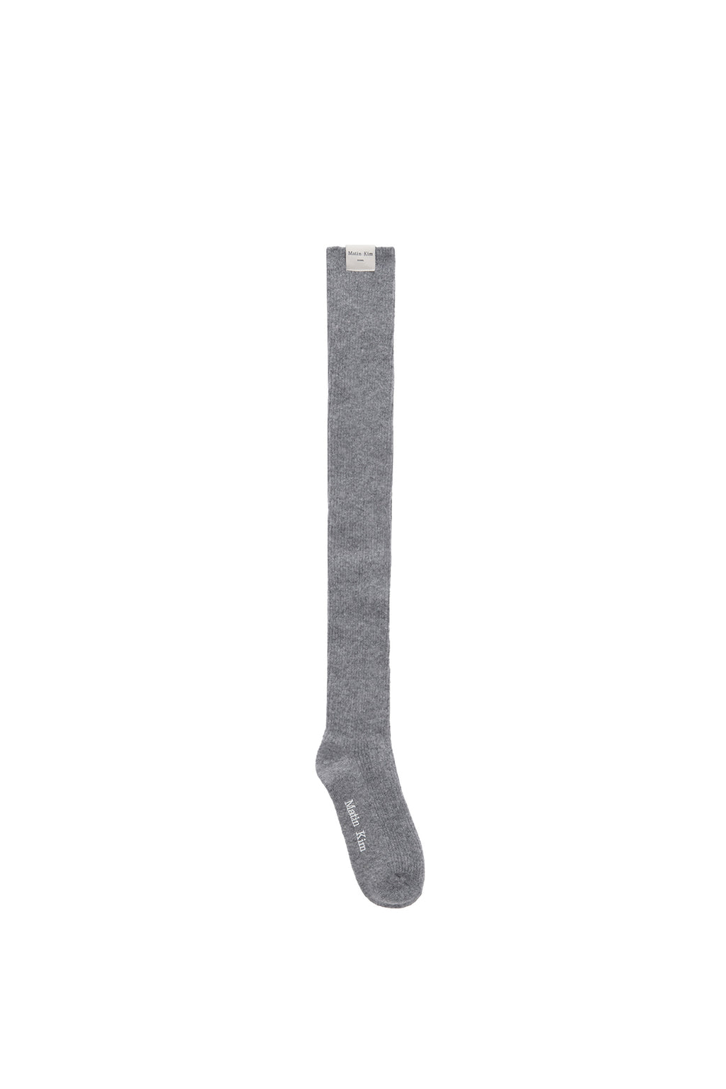 Matin Kim - Wool Blended Over Knee Socks (Grey) product image 1 | TRAB K-Fashion Australia