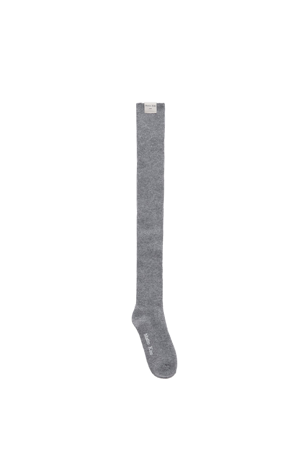 Matin Kim - Wool Blended Over Knee Socks (Grey) product image 1 | TRAB K-Fashion Australia