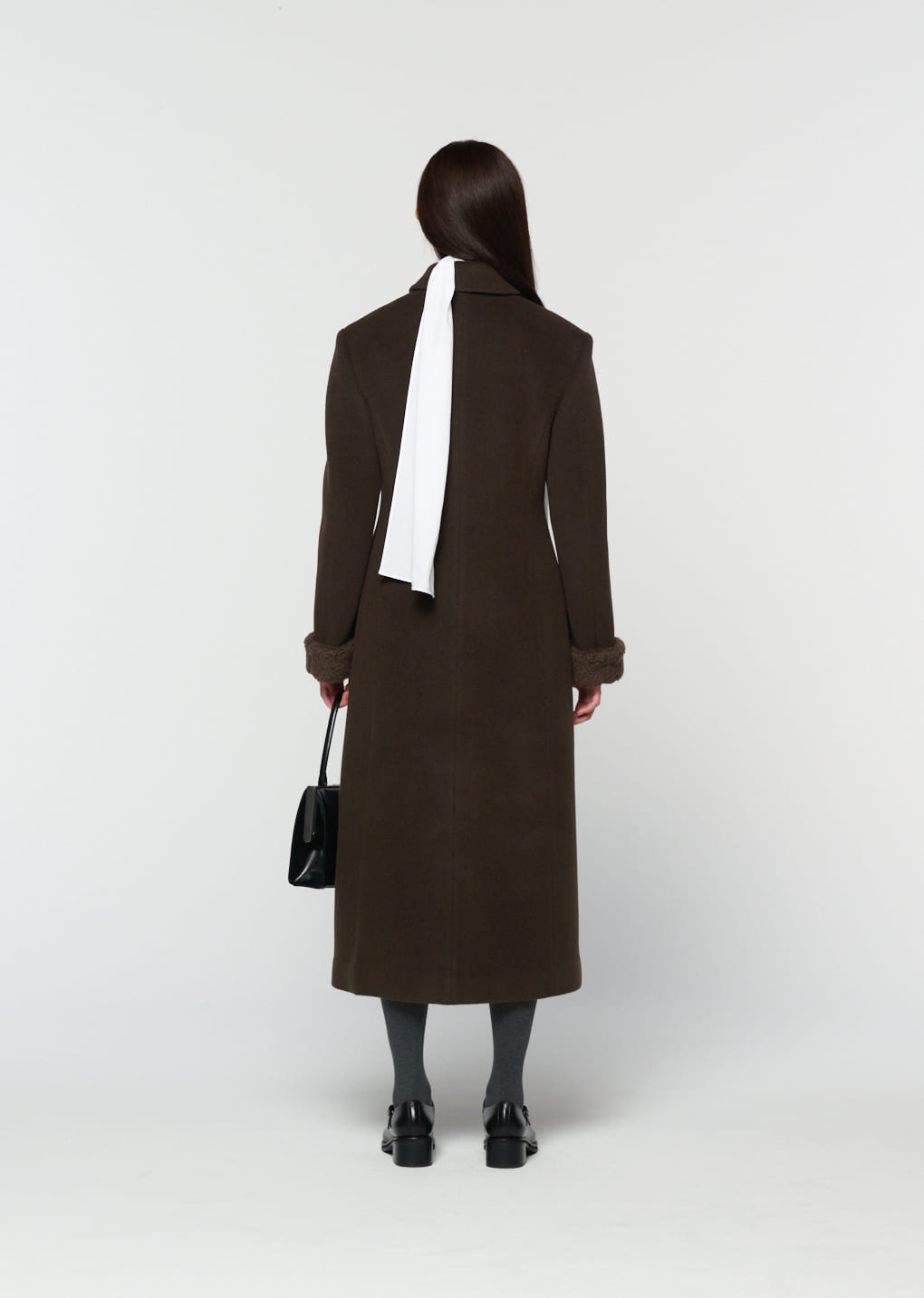 Amomento - single maxi long coat (Brown) product image 4 | TRAB K-Fashion Australia
