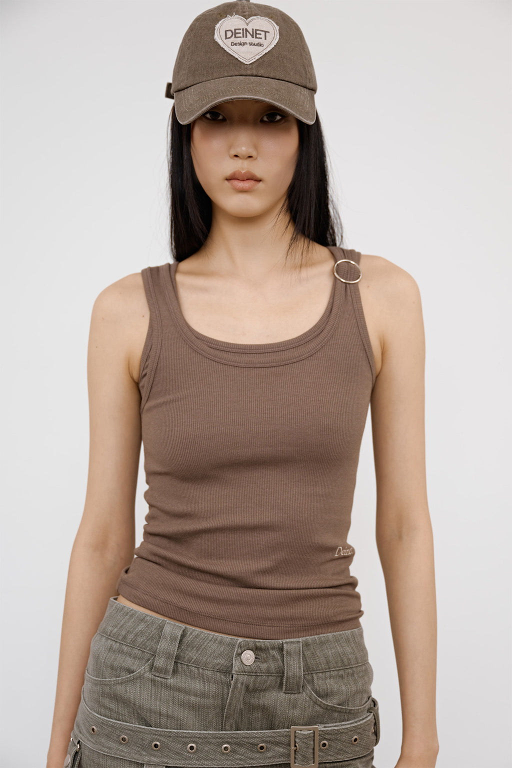 Deinet - Layered Ring Sleeveless (Brown) product image 8 | TRAB K-Fashion Australia