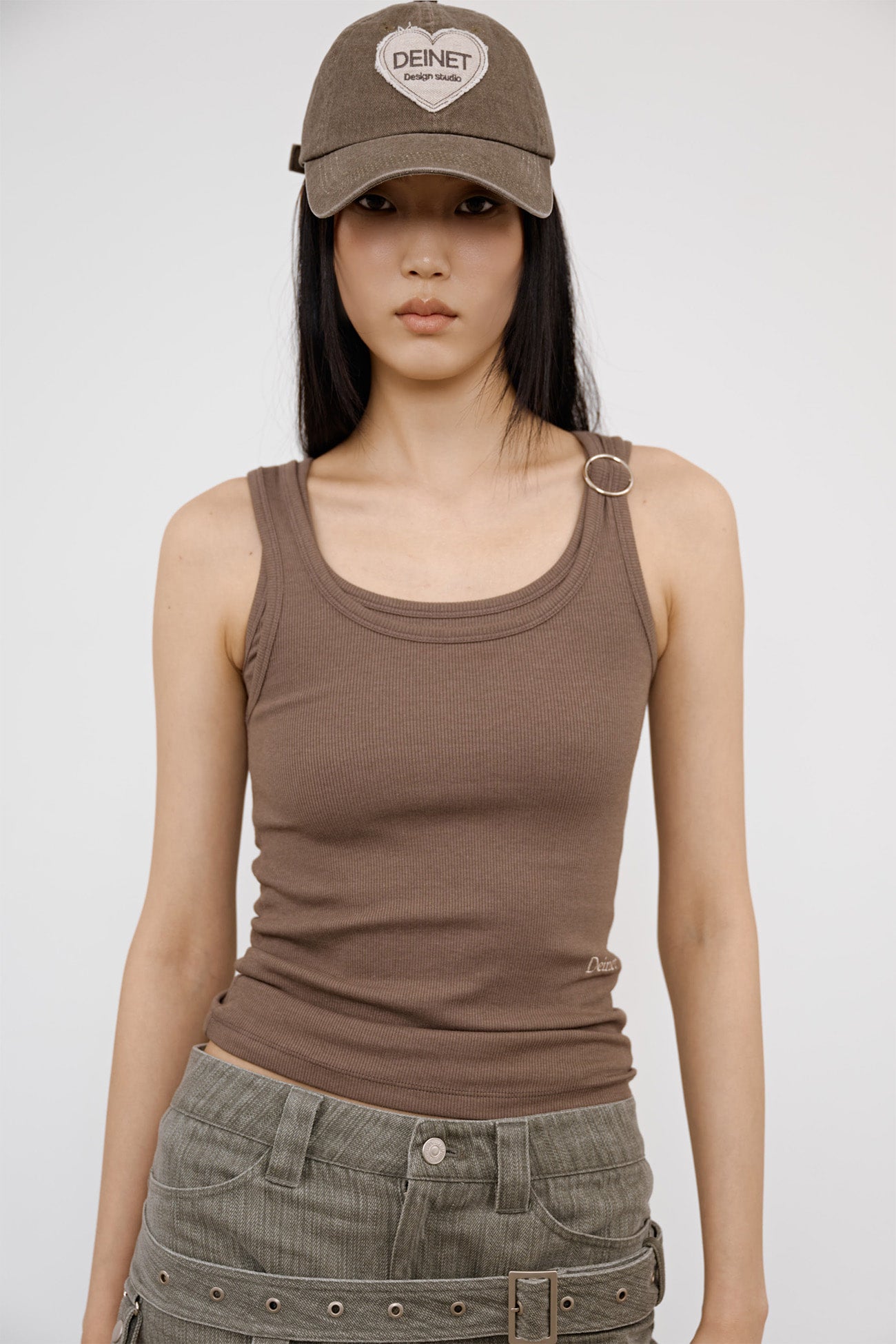 Deinet - Layered Ring Sleeveless (Brown) product image 8 | TRAB K-Fashion Australia